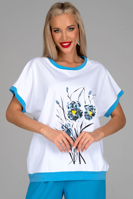 Футболка Лорея (голубой) - Эльза фото 2