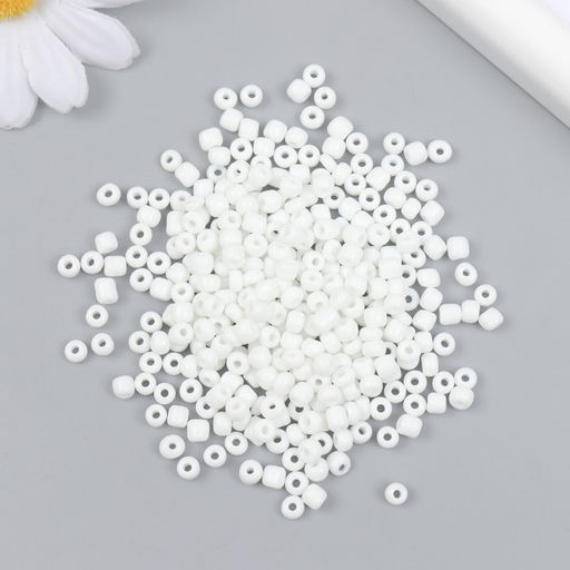 Бисер стекло 6/0 «Белоснежный» 450 г