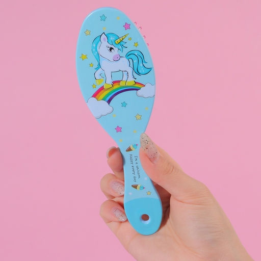 Цена за 2 шт. Расчёска массажная Единорог, 5.5?17.51 см, МИКС - Qf фото 6