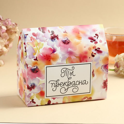 Набор Любимой маме: чай чёрный с шоколадом 50 г., печенье с предсказанием, конфеты с начинкой 100 г. - Фабрика счастья фото 4