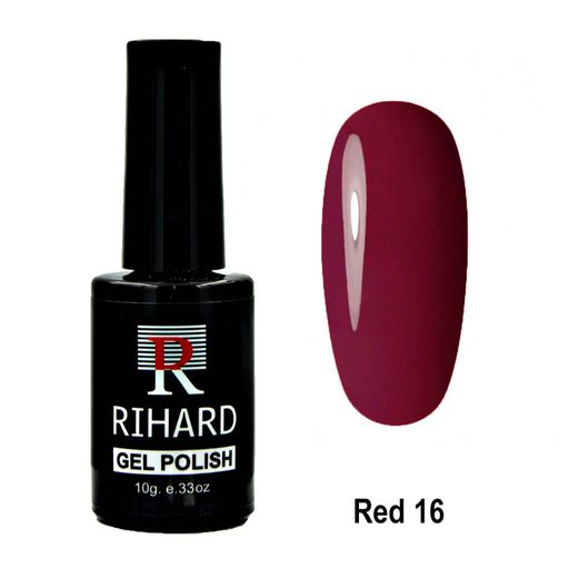 Rihard Red Gel Polish Гель-лак - коллекция красных оттенков, 10 мл, №16
