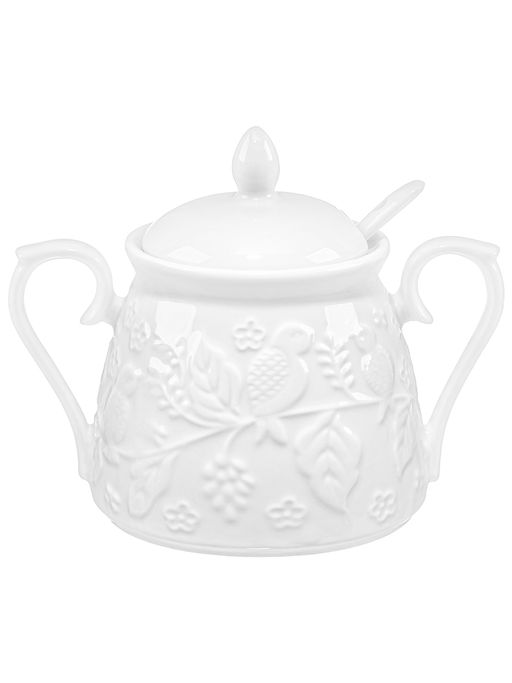 Сахарница 350 мл 14,5*10*11,5 см Птички на ветке, с ложкой - Elan gallery фото 3