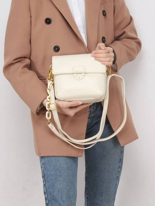 Сумка женская искусственная кожа C 190-5139, 1отд, плечевой ремень, молочный SALE 246476 - Adelia фото 10