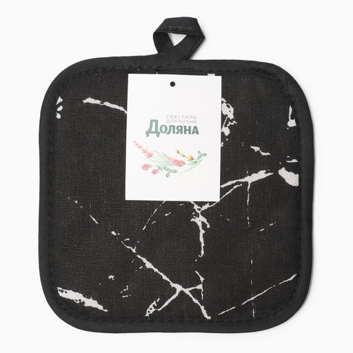Прихватка Доляна цв.черный 17*17 см, 100% п/э  фото 4