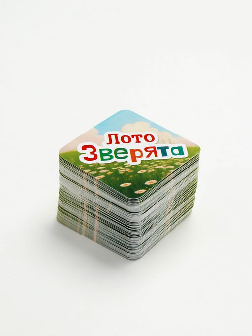 Развивающее лото «Зверята», 3+