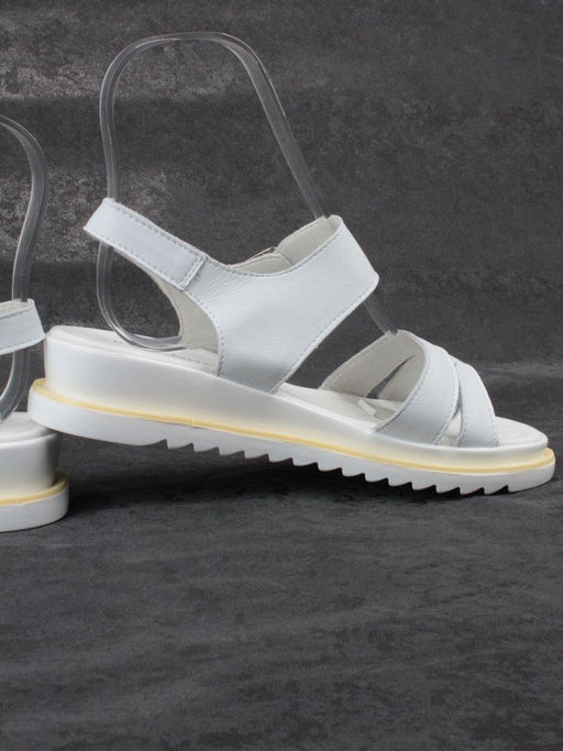 08-PEXL76-1 WHITE Босоножки женские (натуральная кожа) - Фабричный китай фото 13