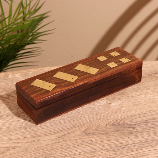 Игра настольная 2 в 1, домино, кубики, 25×7.5×5 см, дерево шишам