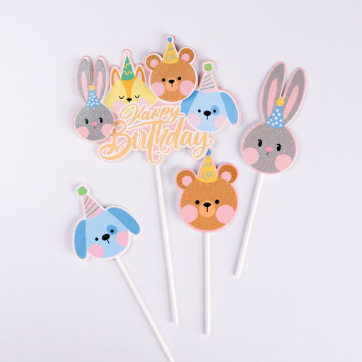 Топпер Happy Birthday.Зверушки, Дарим красиво  фото 3