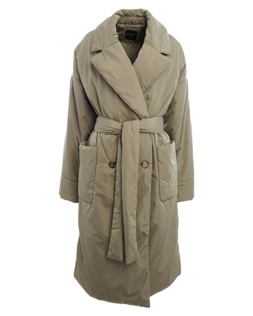 Объемное утепленное пальто запашного кроя - Incity фото 2