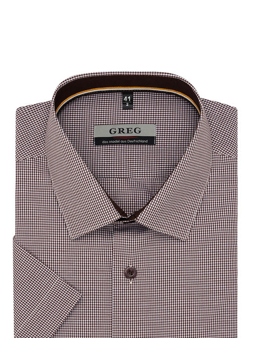 Сорочка мужская короткий рукав GREG 514/209/7474/1p  фото 3