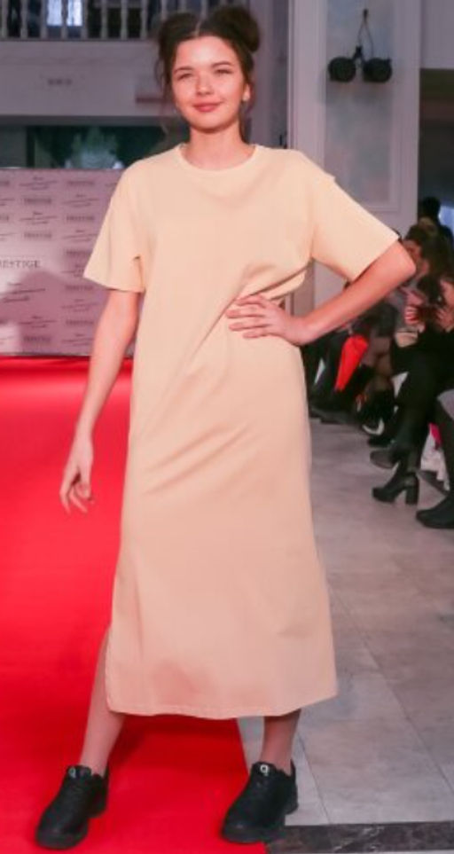 259 Платье Миди, беж - Knitka wear фото 12