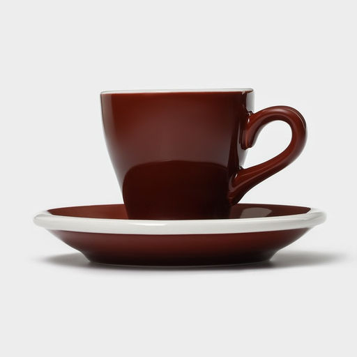 Кофейная пара фарфоровая Magistro Coffee time, 2 предмета: чашка 80 мл, блюдце d=12,5 см, цвет коричневый  фото 2