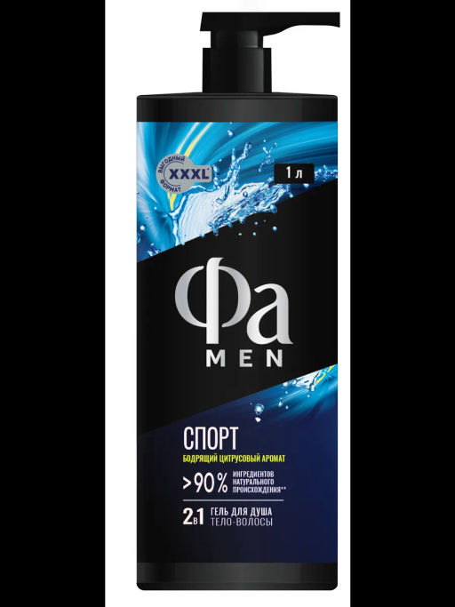 ФА гель д/душа Муж 1000мл Спорт