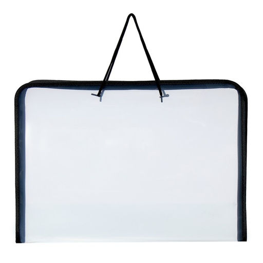 Папка для чертежей и рисунков А3, 460 х 320 х 25 мм, с ручками, пластиковая, молния вокруг, Офис - Calligrata фото 2