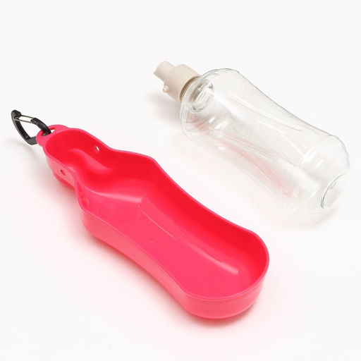 Поилка прогулочная фигурная, 500 мл, с мягким носиком, красная - Пижон фото 4