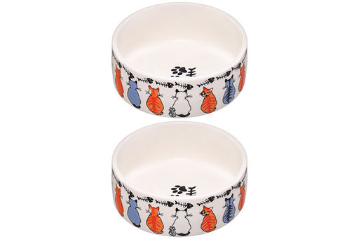 Набор 2 мисок для домашних питомцев 450 мл 28*14,5*6,5 см, с бамбуковой подставкой - Elan gallery фото 8