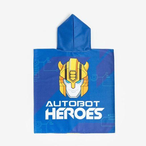 Полотенце-пончо детское махровое Bumblebee Transformers 60х120 см, 50% хл., 50% полиэстер - Hasbro фото 7