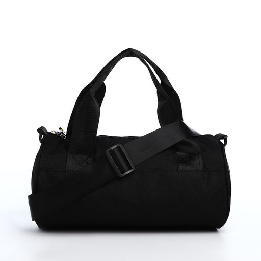 Сумка молодёжная на молнии, цвет чёрный - Simaland фото 4