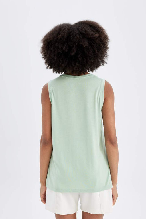 DeFactoFit Длинный крой с круглым вырезом для спортсменов из модала  фото 7