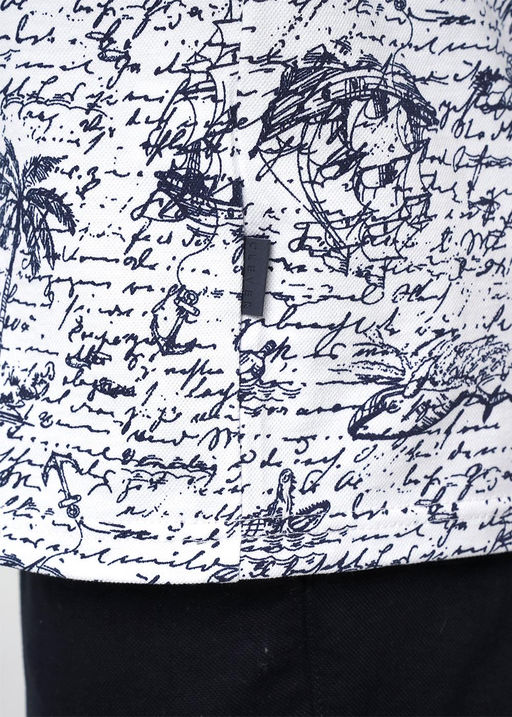 CLE Футболка муж. 552371/01злн_п белый/т.синий - Clever wear фото 5