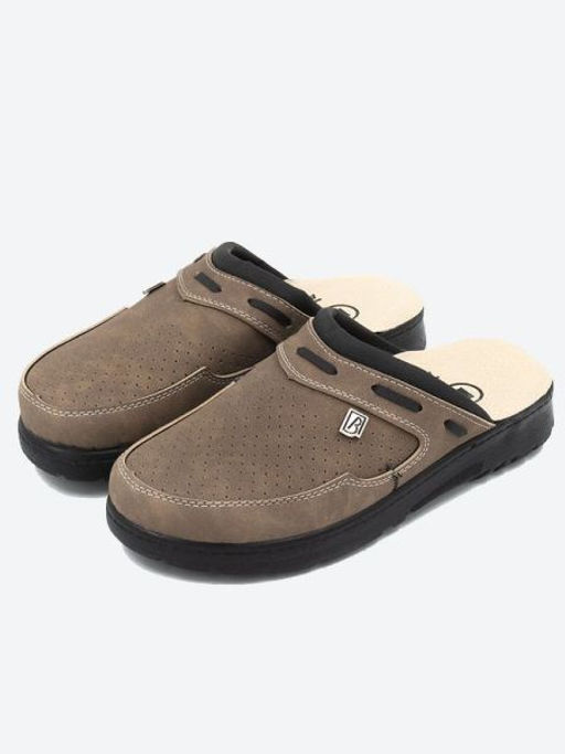 504 | Ivan 2.0 Мужские тапочки-сабо (коричневый) - Milka shoes&more фото 2