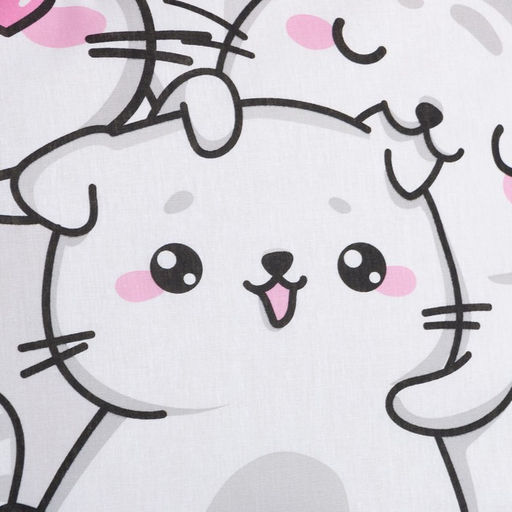 Постельное бельё 1.5-спальное «Этель» Sweet cats, бязь