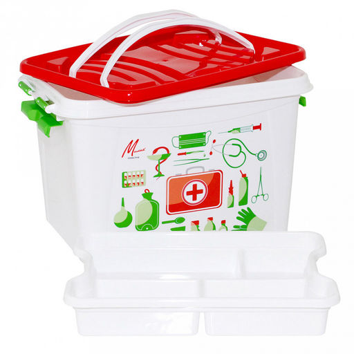 Контейнер-аптечка пластмассовый 22х31х20см (Россия)