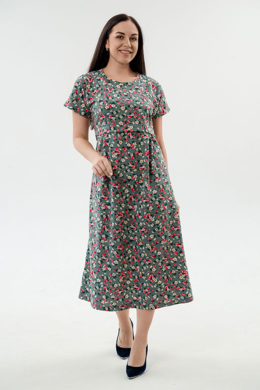 Платье женское из кулирки Миранда цветик - Амадэль фото 3