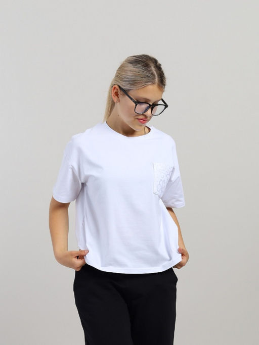 CRB wear / CWJG 63912-20 Джемпер для девочки,белый/Ex.Cherubino  фото 3