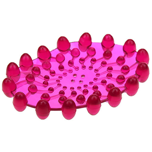 Мыльница 8х11,5х1,8см, силикон, цвета микс (Китай)