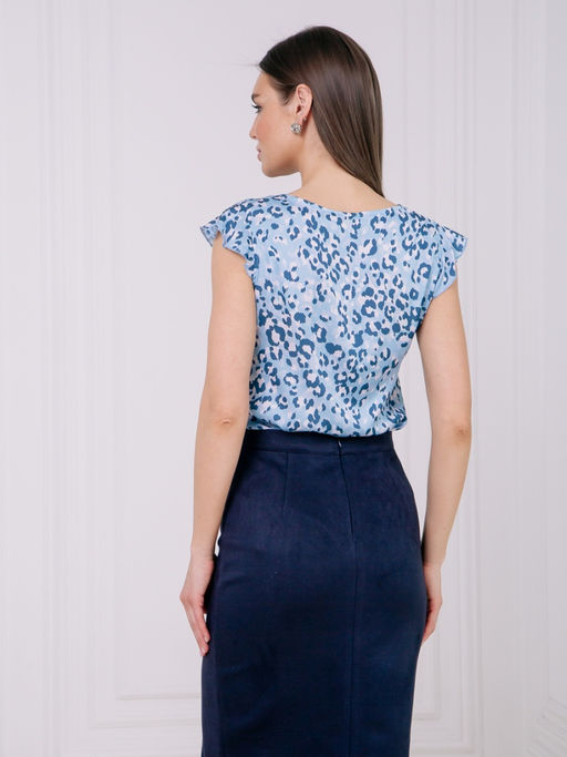 02-1272 Блуза - Вишня фото 3