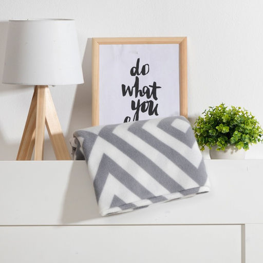 Плед флисовый «Экономь и Я. Ромбы серые», 150×180 см, плотность 160 г/м²