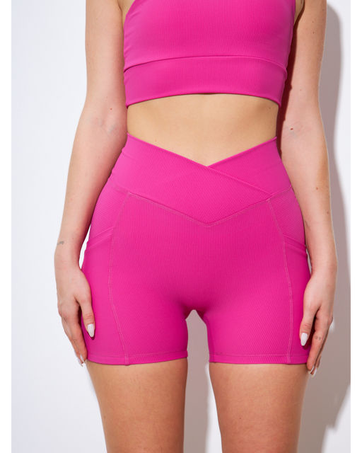 Шорты в рубчик PREMIUM ягодные