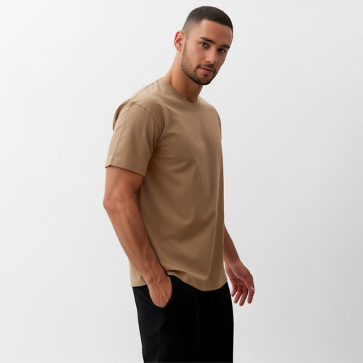 Футболка мужская MINAKU, бежевая, р-р 46-48