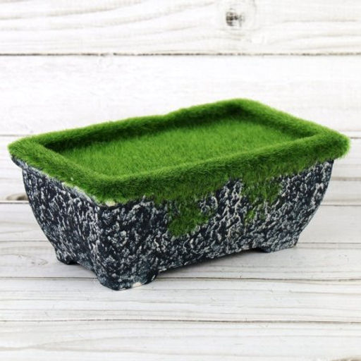 Кашпо со мхом декоративное 16х9,5х6,5 см / 16036 /уп 108/ - Галеонтрейд фото 3