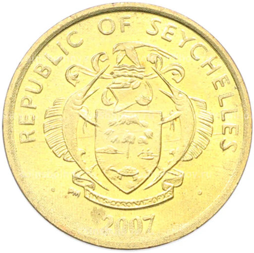 Монета 5 центов 2007 года Сейшелы