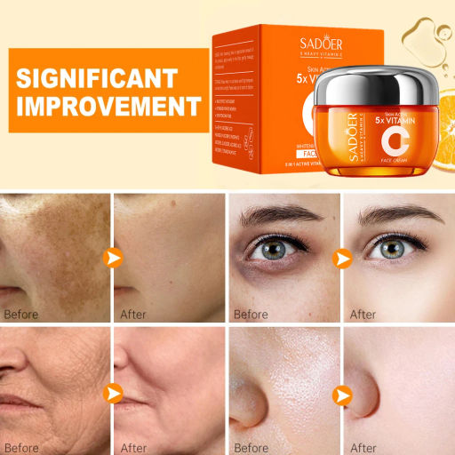 Отбеливающий крем для лица VITAMIN C - Sadoer фото 2