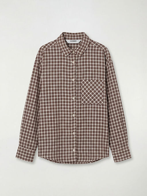 Ekose Poplin K?z ?ocuk G?mlek