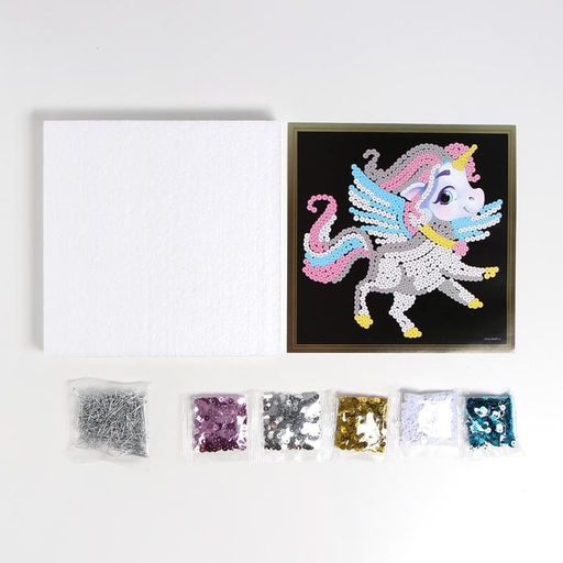 Набор для творчества. Аппликация пайетками Единорог - Школа талантов фото 2
