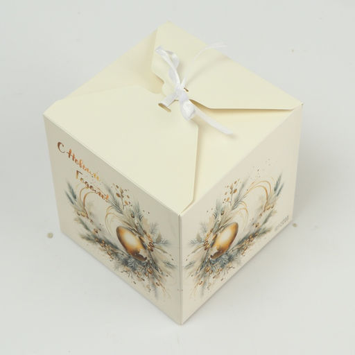 Цена за 10 шт. Коробка складная, подарочная новогодняя «Игрушка» 14×14×14 см