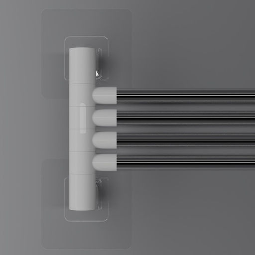 Держатель для полотенец, 4 спицы, на липучках