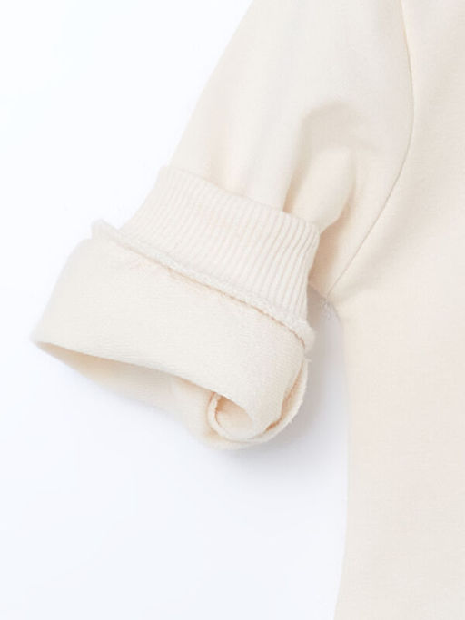 Bisiklet Yaka Bask?l? Erkek Bebek Sweatshirt ve E?ofman Alt 2li