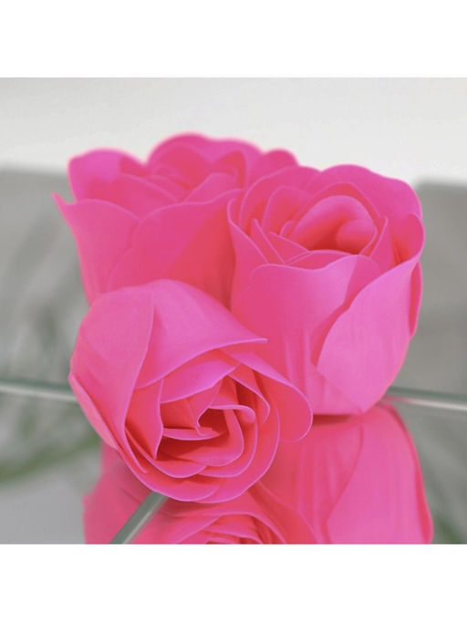 Цена за 2 шт. Мыльные розочки, фуксия, набор 6 шт. - Simaland фото 7