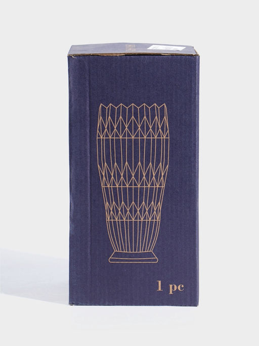 Ваза стекло настольная "Остин" геометрия, 22х11 см, прозрачный
