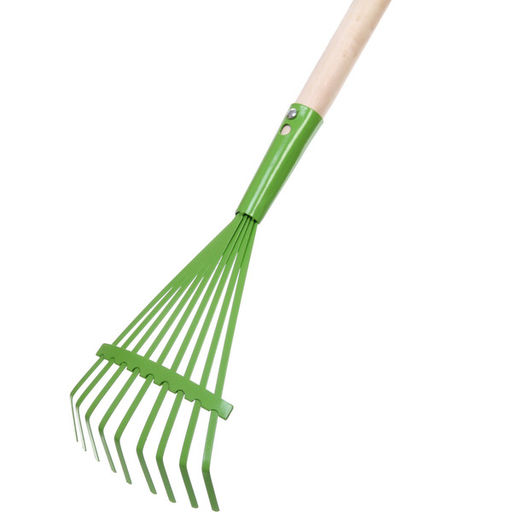 Цена за 5 шт. Грабли веерные металлические "Фантастика" 70см с деревянным черенком