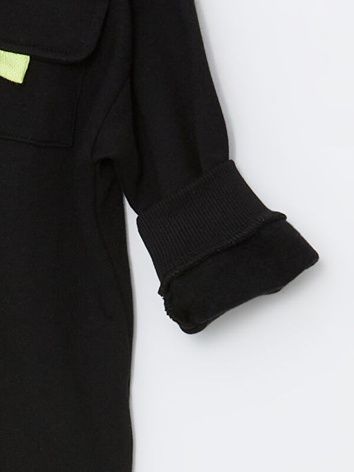 Bisiklet Yaka Bask?l? Erkek ?ocuk Sweatshirt ve E?ofman Alt 2li Tak?m - Waikiki фото 3