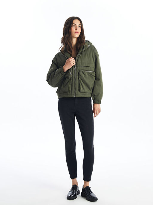 Kap??onlu Oversize Kad?n Ya?murluk - Waikiki фото 2