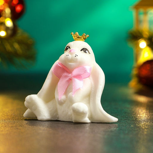 Фигурное мыло Милый зайчик белый, 95 г - Мыльные штучки фото 3