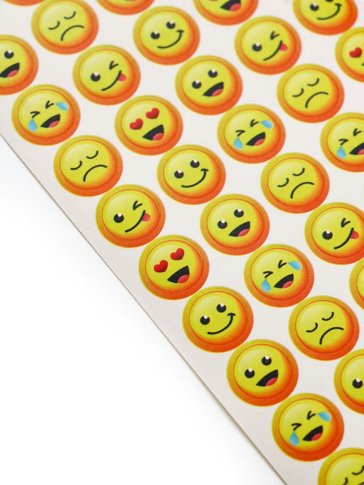 Цена за 3 шт. Наклейки детские оценки «Эмоции», 7×16 см, 10 листов