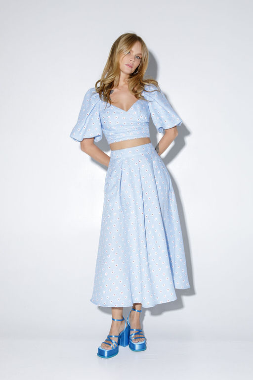 Топ Pirs 5271 голубой  фото 4